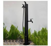 Colonne d'eau de jardin autoportante avec 2 robinets pour robinet de distribution d'eau en plein air, bec de fontaine d'irrigation pour un jardinage efficace, système de robinet de jardin durable