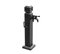 Colonne d'eau de Jardin autoportante, Colonne d'eau Verticale, Robinet d'extérieur à Double Bec résistant au Gel, borne d'arrosage Noire pour Cour, pour l'irrigation et