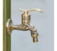 Colonne d'eau de jardin autoportante en acier inoxydable - Support de tuyau avec design anti-gel pour robinet extérieur - Idéal pour une utilisation dans le jardin et la ferme