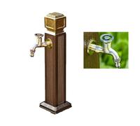 Colonne d'eau de Jardin avec Double Robinet - Colonne d'eau Verticale d'extérieur, Robinet antigel pour Cour, borne d'incendie antigel, Fontaine d'extérieur Durable et élégante