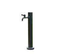 Colonne d'eau de jardin avec robinet, distributeur d'eau vertical cylindrique en acier inoxydable, colonne d'eau d'extérieur pour l'irrigation et le lavage du jardin (23,6 pouces/60 cm, A)