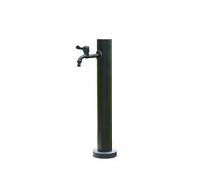 Colonne d'eau de jardin avec robinet, distributeur d'eau vertical cylindrique en acier inoxydable, colonne d'eau d'extérieur pour l'irrigation et le lavage du jardin (23,6 pouces/60 cm, A)