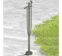 Colonne d'eau de jardin d'extérieur avec support antigel pour robinet en laiton durable pour irrigation et lavage, fontaine de jardin de 51 cm