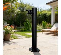 Colonne d'eau de jardin en acier inoxydable 304, avec entrée d'eau latérale et inférieure, adaptée pour l'irrigation et le nettoyage, double sortie B