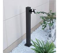 Colonne d'eau de jardin en acier inoxydable 304 avec robinet, support de tuyau antigel extérieur monté au sol, robinet d'eau vertical pour l'irrigation/lavage du jardin(Height: 60cm/23.6in)