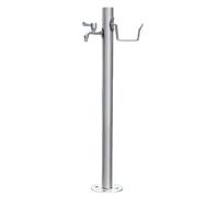 Colonne d'eau de jardin en acier inoxydable 304 résistant au gel pour robinet d'extérieur et station de nettoyage (86 x 5 cm) - Durable et élégant, idéal pour le jardinage et l'aménagement paysager