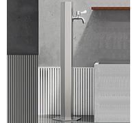 Colonne d'eau De Jardin en Acier Inoxydable avec Borne D'Incendie Et Pistolet Pulvérisateur Antigel, Prolongateur De Point d'eau Extérieur pour L'Arro(Kit 2-20,5 * 86Cm)