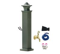 Colonne d'eau de jardin en acier inoxydable avec robinet, bouche d'eau verticale résistante au gel, convient pour l'irrigation et le nettoyage