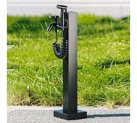 Colonne d'eau de jardin en acier inoxydable avec robinet et pistolet pulvérisateur 61 cm Robinet autoportant antigel pour une irrigation et un lavage efficaces dans la ferme et les pâturages