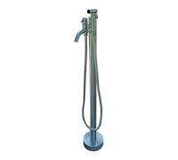 Colonne d'eau de jardin en acier inoxydable avec robinet et pistolet pulvérisateur, robinet à double sortie pour une irrigation et un nettoyage efficaces