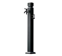 Colonne d'eau de jardin en acier inoxydable avec robinet, robinet de tuyau antigel, source d'hydratation décorative extérieure pour jardin, ferme, irrigation et lavage(B,Height: 95cm/37.4in)