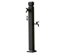 Colonne d'eau de jardin en acier inoxydable avec robinet, robinet de tuyau antigel, source d'hydratation décorative extérieure pour jardin, ferme, irrigation et lavage(C,Height: 80cm/31.5in)