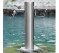 Colonne d'eau de jardin en acier inoxydable avec robinet - Robinet d'extérieur autoportant(Style 4,20.5x50CM)