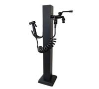 Colonne d'eau de jardin en acier inoxydable avec robinet,source d'hydratation décorative extérieure,avec robinet et pistolet pulvérisateur,pour jardin,ferme,irrigation et lavage(Height: 60cm/23.6in)