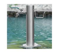 Colonne d'eau de jardin en acier inoxydable avec support de tuyau, robinet anti-gel pour utilisation sur bouche d'incendie de cour