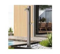 Colonne d'eau de jardin en acier inoxydable - Design vertical pour une irrigation efficace et un lavage de voiture - Parfait pour les jardins et les cours (entrée d'eau latérale ordinaire B)