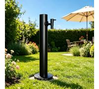 Colonne d'eau de jardin en acier inoxydable,robinet de jardin autoportant,bouche d'incendie noire autoportante,pour le lavage de l'irrigation du jardin,de la ferme(B,Height: 60cm/23.6in)