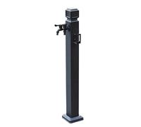 Colonne d'eau de Jardin en Acier Inoxydable, Support de Tuyau autoportant avec Robinet, Distributeur d'eau antigel pour terrasse extérieure et Irrigation de pelouse,