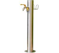 Colonne d'eau de jardin extérieure en acier inoxydable 304 avec robinet en laiton massif robinet monté au sol for l'irrigation du jardin(20.5 * 86cm)