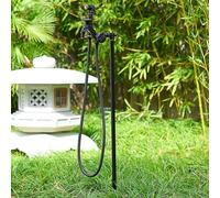 Colonne D'eau De Jardin Extérieure En Acier Inoxydable Avec Robinet, Fontaine Sur Pied, Pour Irrigation, Lavage, Résistante Aux UV Et Au Gel(60cm/23.6in)