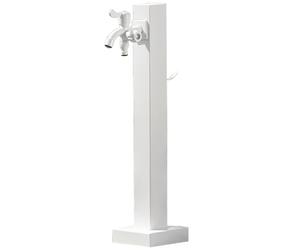 Colonne d'eau de jardin résistante au gel, robinet extérieur à double sortie en acier inoxydable 304, idéal pour l'irrigation et le lavage, 60 cm, parfait pour une utilisation à la ferme et aux