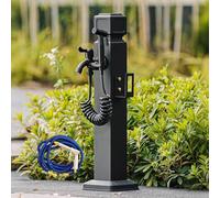 Colonne d'eau de jardin verticale avec double sortie et pistolet pulvérisateur Distributeur d'eau décoratif 60 cm - Parfait pour l'irrigation et la décoration du jardin