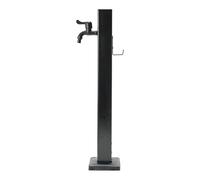 Colonne d'eau de jardin verticale carrée avec antigel pour l'extérieur, distributeur d'eau, bouche d'incendie, montage au sol, robinet avec raccord et pistolet d'arrosage (A, 36,6 pouces/93 cm)