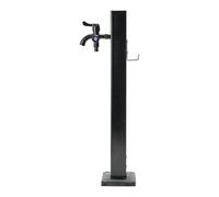 Colonne d'eau de jardin verticale carrée avec antigel pour l'extérieur, distributeur d'eau, bouche d'incendie, montage au sol, robinet avec bec verseur et pistolet d'arrosage (F, 25.9 in / 66 cm)