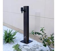 Colonne d'eau de jardin verticale en acier inoxydable 304 - Support de robinet extérieur durable anti-gel - Support de tuyau d'arrosage pour irrigation et lavage - Résistant aux intempéries 600 x 60