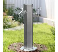 Colonne d'eau de jardin verticale en acier inoxydable résistant au gel pour tuyaux et irrigation, solution décorative pour les espaces extérieurs