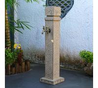 Colonne d'eau de jardin verticale extérieure, robinet en acier inoxydable pour irrigation de cour, distributeur d'eau durable et efficace