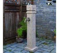 Colonne d'eau de jardin verticale extérieure, robinet en acier inoxydable pour irrigation de cour, distributeur d'eau durable et efficace