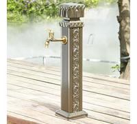 Colonne d'eau de jardin verticale, fontaine décorative, distributeur d'eau, borne d'incendie, luminaire de jardin durable et décoratif, support de tuyau d'arrosage,Brown C