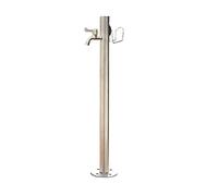Colonne d'eau d'extérieur avec robinet en acier inoxydable - Support vertical résistant au gel - Poteau d'eau de jardin durable pour un accès facile