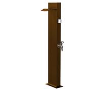 Colonne d'eau extérieure autoportante avec robinet en cuivre - Robinet d'irrigation de jardin pour cour et ferme - Robinet de jardin vert pour une utilisation dans le jardin