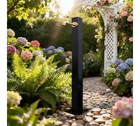Colonne d'eau extérieure avec robinet Robinet d'eau de jardin vertical cylindrique en acier inoxydable Robinet de sol robuste Prise d'eau antigel pour l'irrigation/lavage(A-Height: 95cm/37.4in)