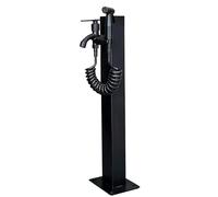 Colonne d'eau extérieure carrée verticale avec robinet et pistolet pulvérisateur - Robinet d'eau de jardin de 95 cm pour irrigation et fontaine, fontaine d'eau durable pour décoration de jardin