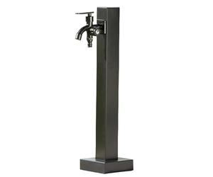 Colonne D'eau Extérieure en Acier Inoxydable, Colonne a Eau de Jardin Verticale avec Robinet a Double Sortie D'eau, Robinet Antigel Extérieur, Fontaine Montée au Sol(58cm/23in)