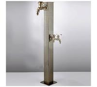 Colonne d'eau extérieure pour fontaine de jardin, patio, support de tuyau de robinet avec robinet en cuivre, système d'irrigation pour jardin et aménagement paysager