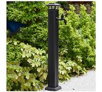 Colonne d'eau extérieure pour robinet de jardin, colonne d'eau solaire, rallonge de tuyau pour robinet à distance de majordome de cour, support de robinet d'extérieur, connecteur de tuyau d'arrosage