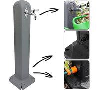 Colonne d'eau Jardin Réservoir Robinetterie de Jardin H 91,5 cm Granit Robinet Hydrant