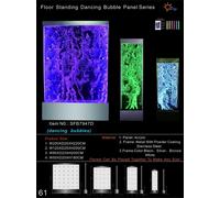 Colonne d'eau mur d'eau cascade led luxe design aménagement cloison métallique
