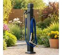 Colonne D'Eau Pour Robinet D'ExtéRieur, Robinet Extérieur avec Pistolet Pulvérisateur et Support de Tuyau, Robinet D'eau de Bouche D'incendie, pour L'irrigation et Le Lavage(95cm/37.4in)