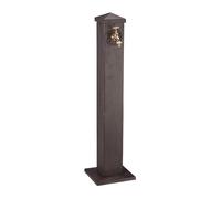Relaxdays Pompe à Eau pour Jardin, carrée, Style Antique, Robinet Connexion de 3/4 de Pouce, 91 cm Hauteur,Couleurs