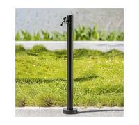Colonne d'eau verticale cylindrique en acier inoxydable pour jardin, pelouse, terrasse et cour (95 cm x 37,4 po). Idéale pour l'aménagement paysager et la décoration.