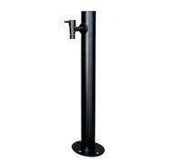 Colonne d'eau verticale de jardin en acier inoxydable 304, robinet d'eau debout extérieur, poteau de robinet de bouche d'incendie décoratif pour l'irrigation/lavage de voiture