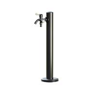 Colonne d'eau verticale en acier inoxydable 304, outil d'arrosage facile à utiliser et à installer, robinet d'eau de jardin à colonne, pour l'irrigation et le lavage du j,Black-95cm/37.4in