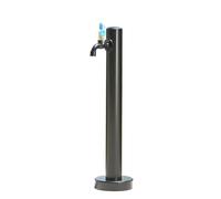 Colonne d'eau verticale en acier inoxydable avec robinet verrouillable 94 cm - Idéal pour jardin, ferme, pâturage, arrière-cour, solution d'arrosage durable pour l'extérieur