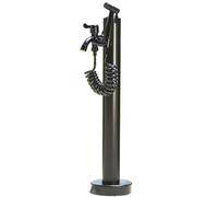 Colonne d'eau verticale en acier inoxydable for jardin avec robinet et pistolet pulvérisateur robinet antigel extérieur for irrigation lavage et fontaines(60cm/24in)