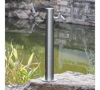 Colonne d'eau verticale en acier inoxydable pour jardin extérieur monté au sol Bouche d'incendie Tuyau Extension de robinet Résistant au gel Bec colonne d'eau